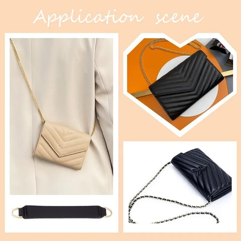 1pc Clutch Bag Conversion Leather Strip 3.7 Inch DIY Purse Chain Strap Connection Accessories Envelope Bag Conversion Leather