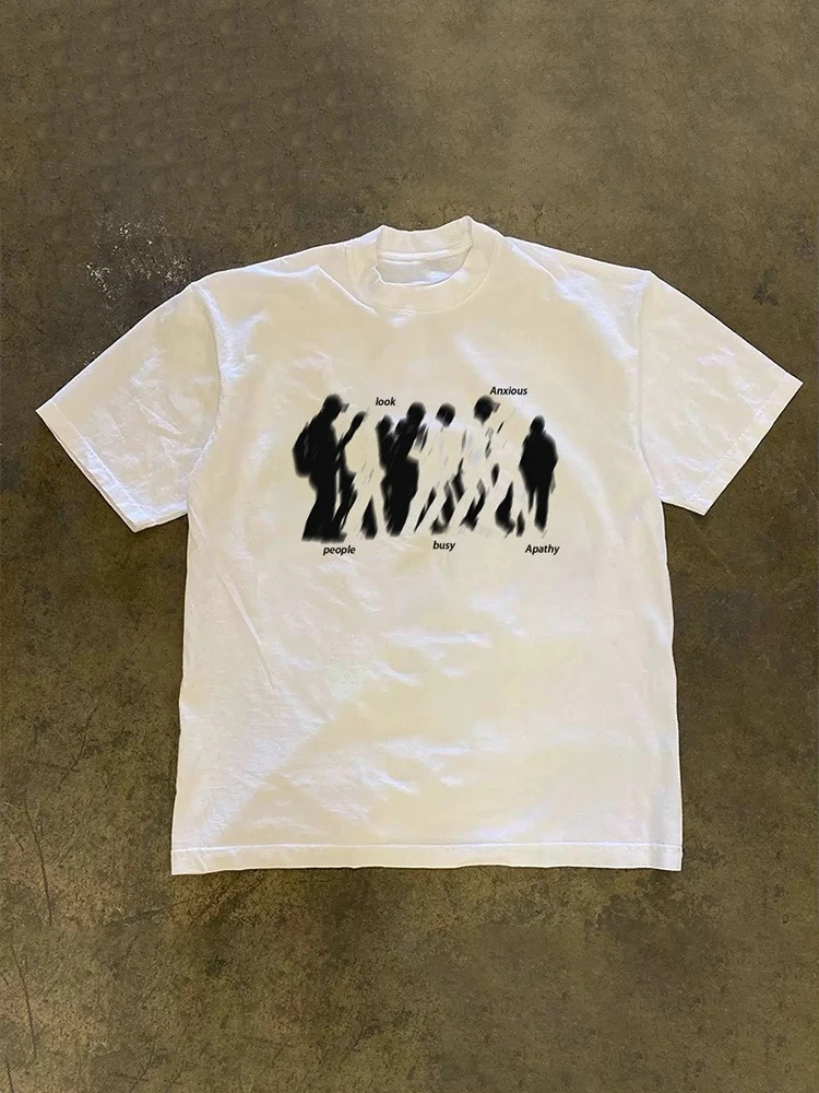 

2025 Full Time Hot Sale Loose Short-sleeved T-shirt Casual Luxury Brand Trend T-shirt for Men and Women Graphic Harajuku Tops