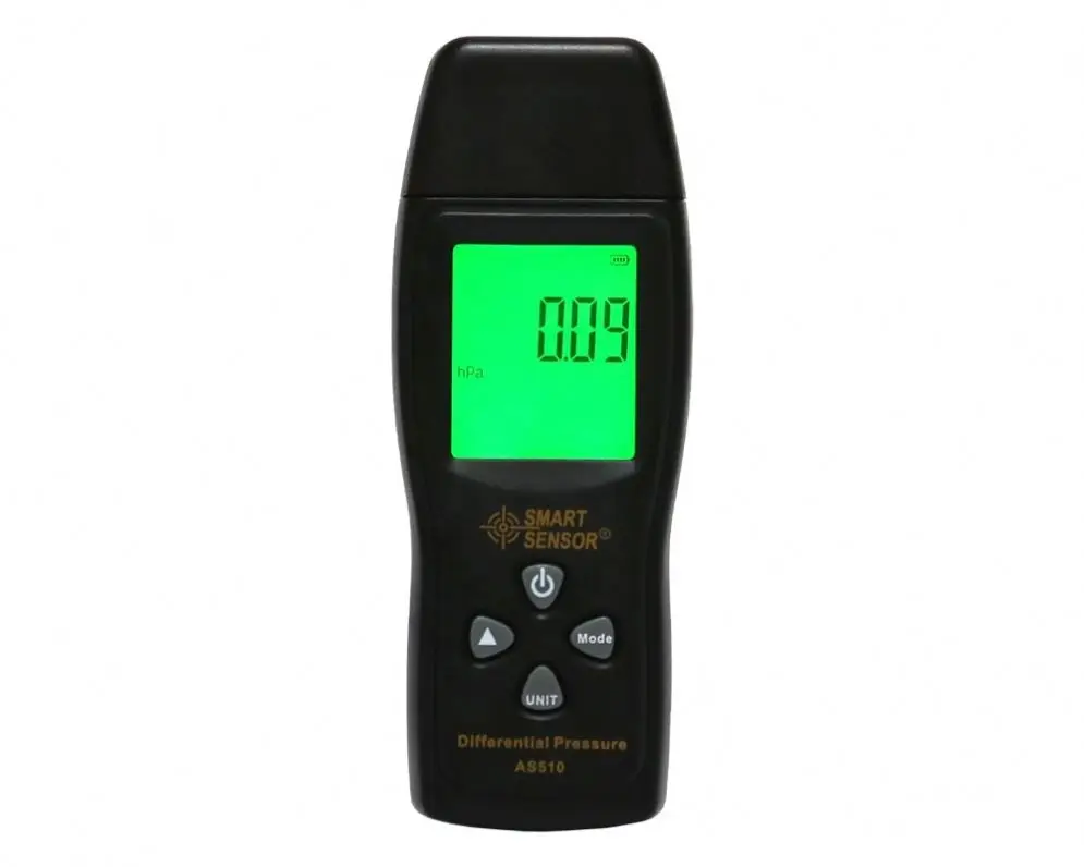 Digital Manometer air pressure gauge Differential Pressure Meter 0-100 hPa/0-45.15 in H2O