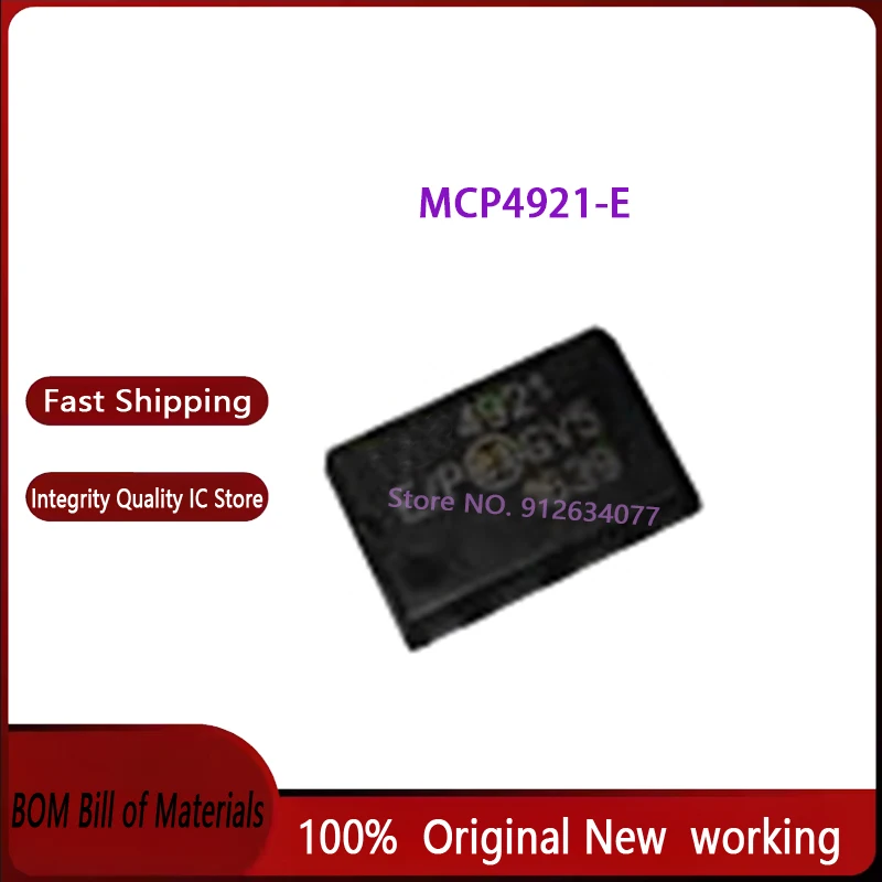 2PCS/LOT MCP4921-E/P MCP4921-E P MCP4921 DIP 100% Original Brand New