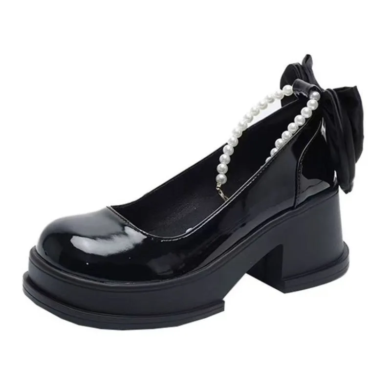 Fashion White Platform Pumps for Women Super High Heels Buckle Strap Mary Jane Shoes Woman Goth Thick Heeled Party Shoes Ladies