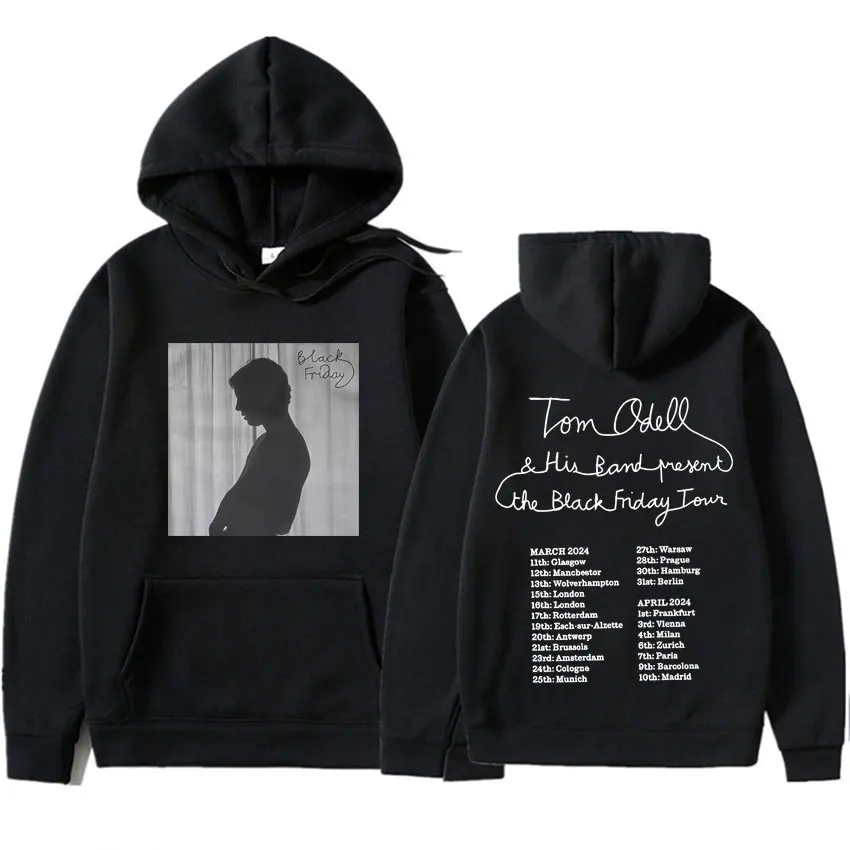 

Толстовка с капюшоном Tom Odell Black Friday в стиле хип-хоп, 2025 г., мужская и женская толстовка большого размера, осенне-зимняя толстовка из 100% чистого хлопка