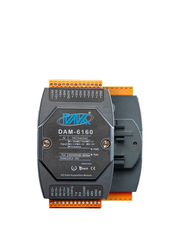

16-канальный аналоговый входной модуль сбора напряжения и тока 4-20ma0-10v0-5в в RS485 шина 6160