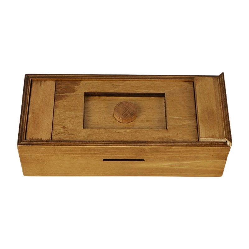 

Puzzle Gift Box with Secret Compartments Vintage Jewelry Display Box