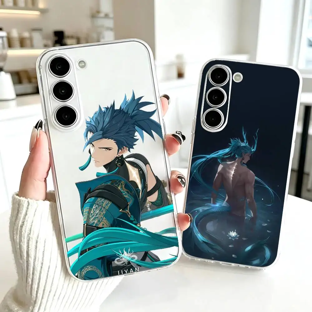Wuthering-Waves Jiyan Phone Case Transparent Silicone Soft For SamsungA10,12,20,21S,30,31,40,50,51,52,70,71