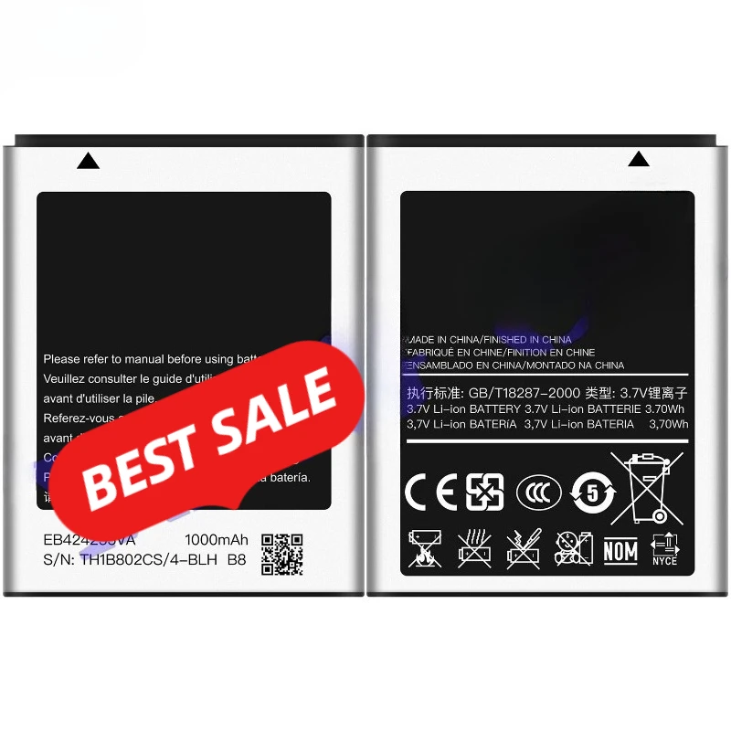 EB424255VU/VA/VK for Samsung C55/S3850/S3350/S5220/S5220 Phone Battery  High Capacity Battery Replacement Bateria  with Tools