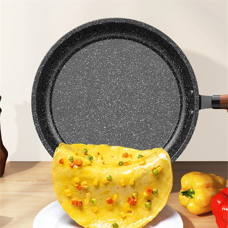 Frying Pan Wok Pan Non-Stick Pan 30/24/26/28cm with cover Household Induction Gas Stove Universal Pot Cooking Steak Pancake Pan