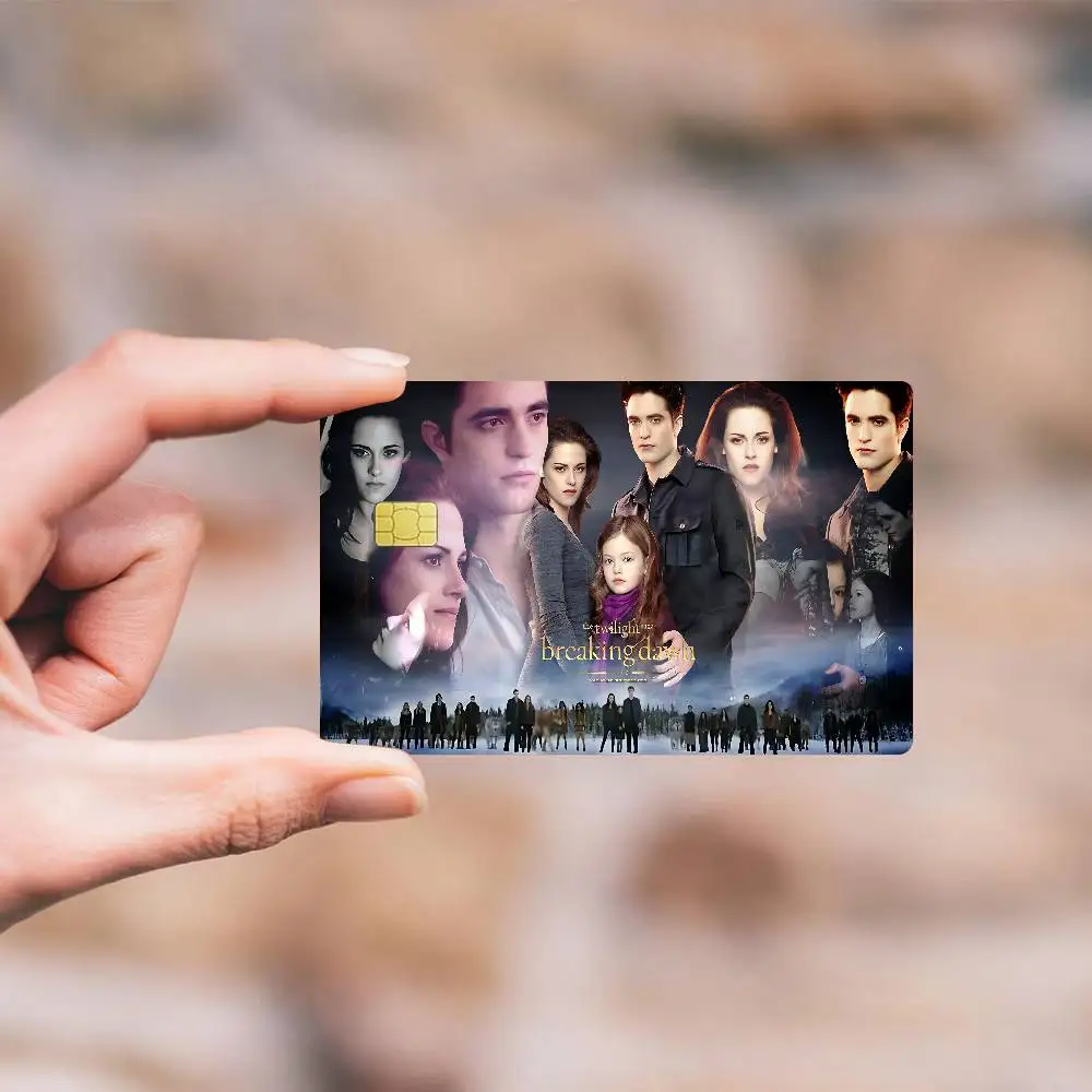 TV Twilight Anime Spend Or Save Funny Shell On Off Ultra Thin No Fade Sticker Skin Cover Film For Debit Credit Card