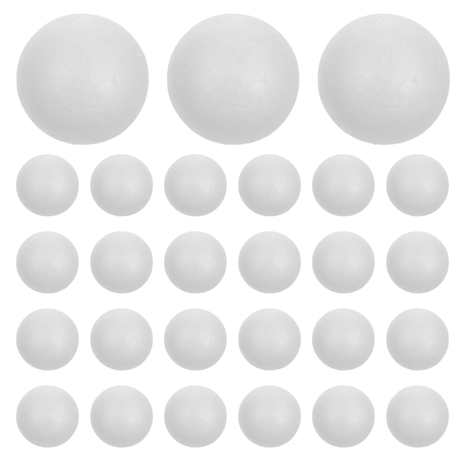 

120Pcs White Craft Foam Balls Christmas DIY Children Preschool Kindergarten Art Supplies Ornaments Ball Craft Ball Model