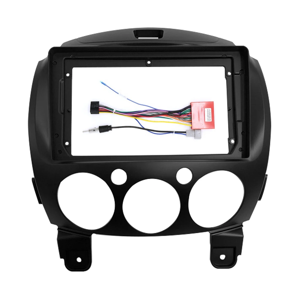 

WQLSK 2 DIN 9 Inch Car Frame Fascia Adapter For Mazda 2 Demio 2007-2014 Android Radio Dash Fitting Panel Kit