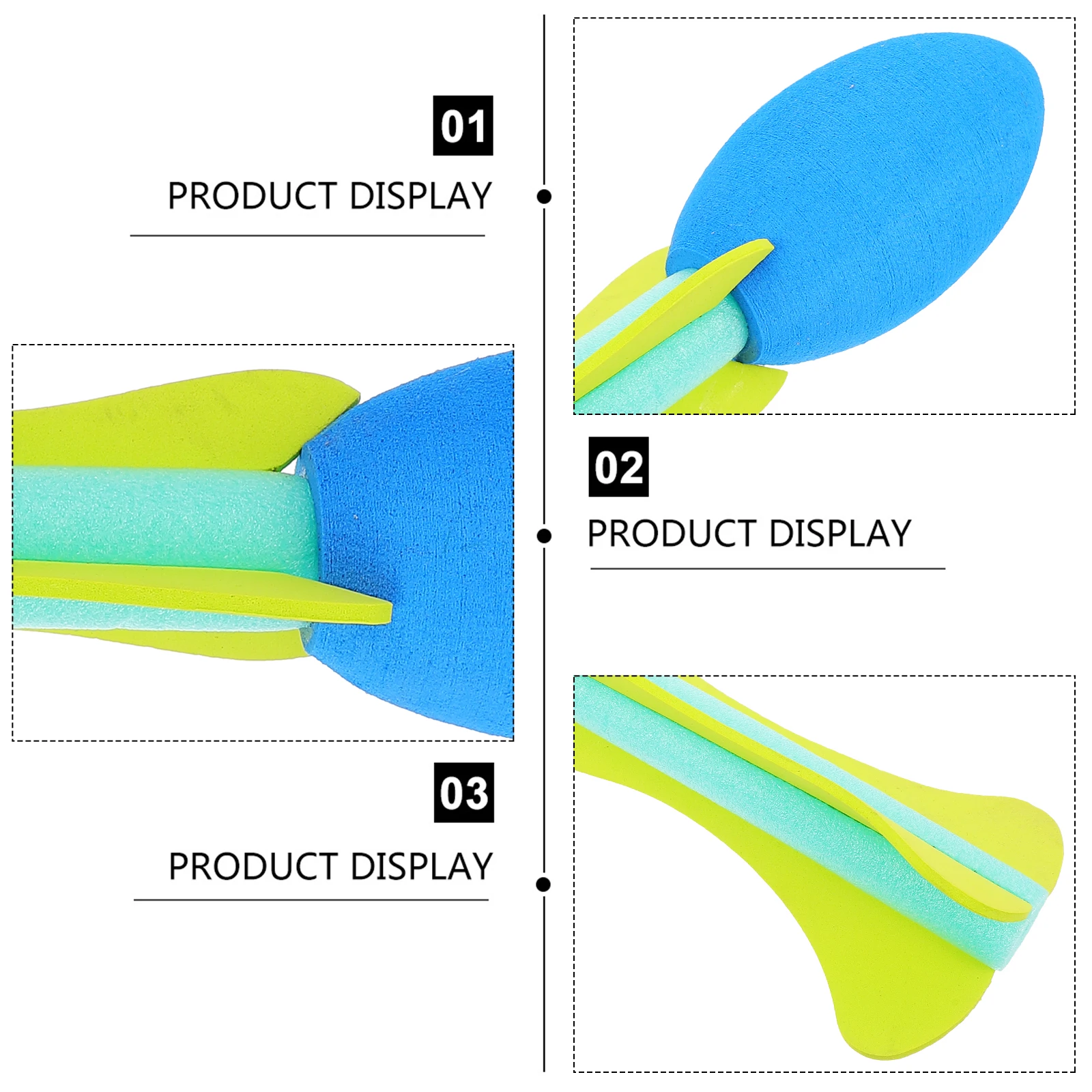 

Foam Rocket Toy Lightweight Safe Indoor Outdoor Birthday Gift Toy Rockets Throwing Children Party DIY Decoration