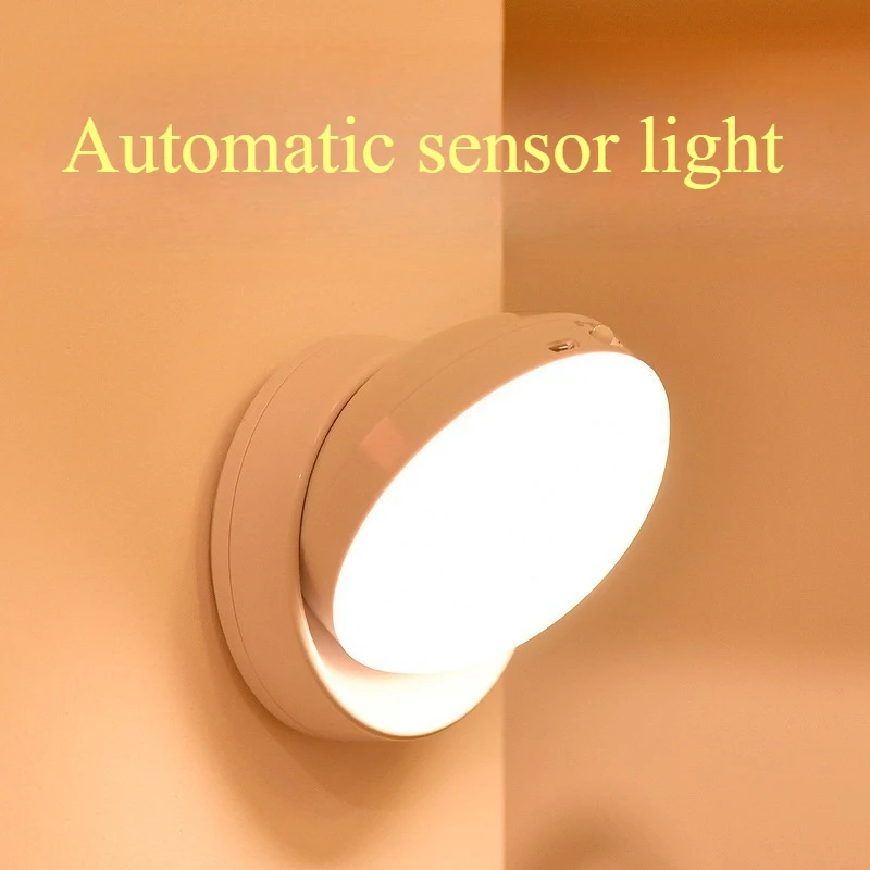 Automatic Wireless Human Motion Sensor Light - Rechargeable LED Night Light for Home, Smart Wardrobe, Hallway, Staircase
