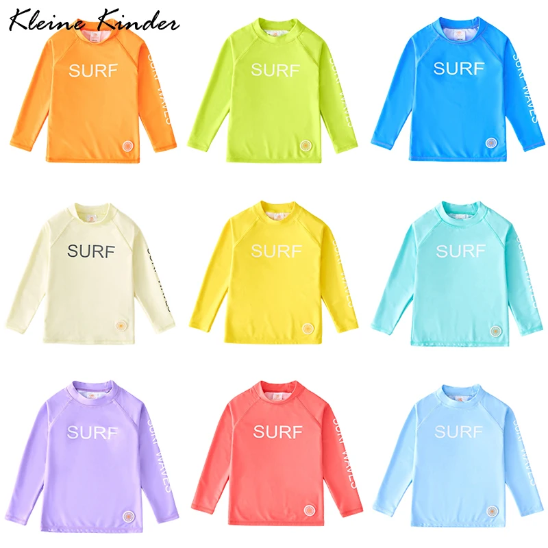 

Children's Rash Guard Swimming T Shirt Kids Boys Girls Long Sleeve UPF50 Anti UV Teenager Toddler Baby Swimsuit Surf Bathing Top