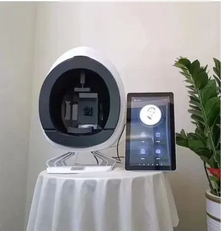 3D 피부 거울 피부 분석 지능형 거울 우드 램프 얼굴 스캐너 UV 피부 분석기 피부 분석기