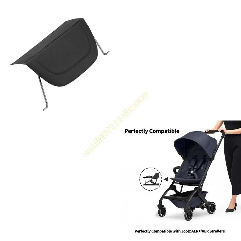 

Comfortable Strollers Leg Rest Accessory Easy Storage for Dedicated Black DXAD