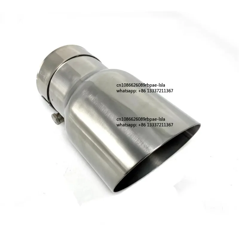 1PCS Universal Stainless Steel Universal Automobile Exhaust Pipe Exhaust Muffler Pipeline Welded Pipe Multiple Sizes Available