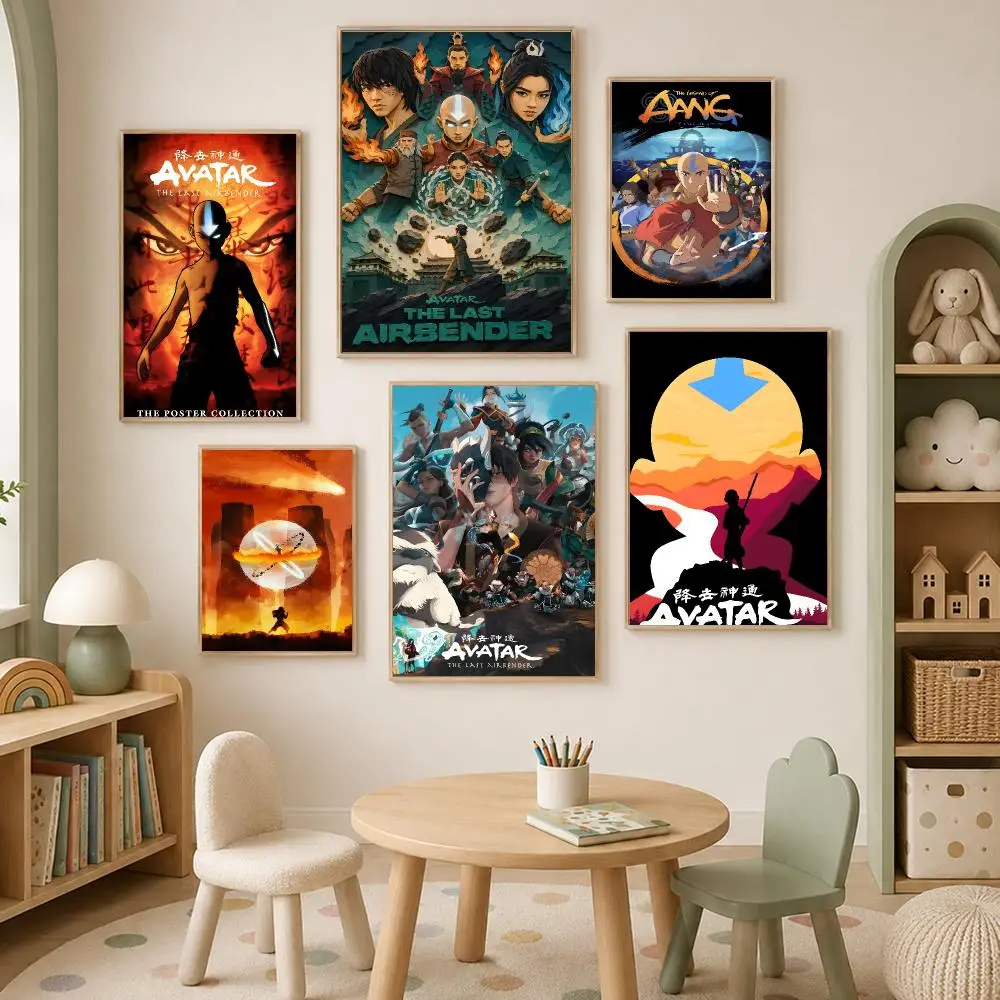 Avatar The Last Airbender Poster Self-Stick HD PP paper Wall Art Poster, Waterproof Decor for Bedroom, Living Room and Home