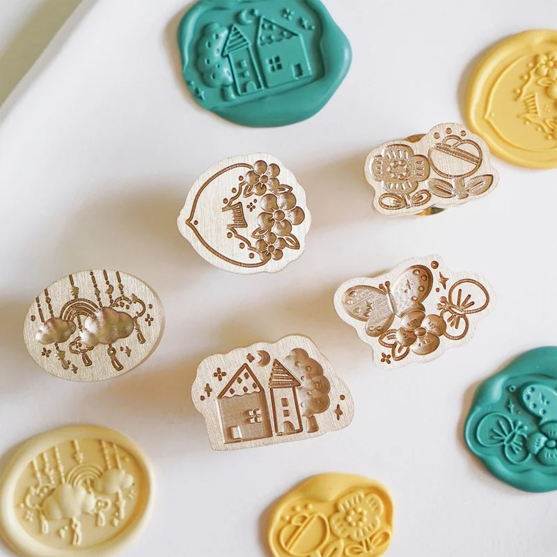 جديد ثلاثية الأبعاد النحاس ختم من الشمع ختم رئيس فراشة منزل غير النظامية تنقش ختم لعبة DIY بها بنفسك شخصية سجل القصاصات دعوة الزفاف