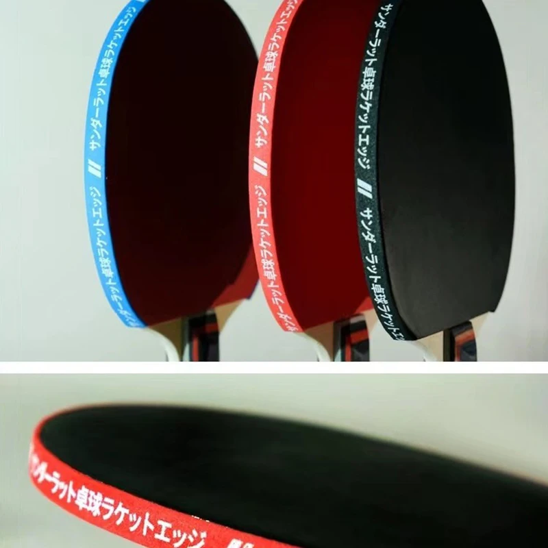 Table Tennis Racket Edge Tape, Acessórios Profissionais, Ping Pong Bat, Fita Lateral Protetora, 1 Par