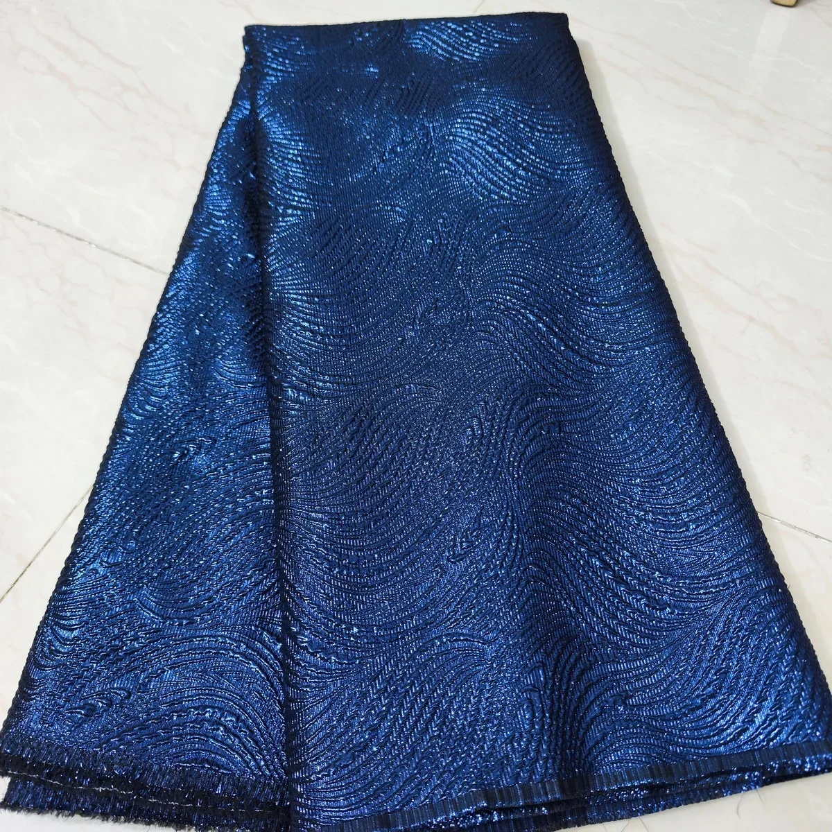 New Arrival African Jacquard Lace Fabric 2026 High Quality French Nigerian Brocade Lace Fabric For Women Party Dress Sew LJK2414
