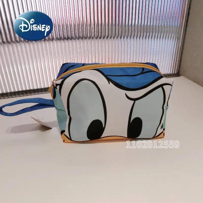 Disney Donald Duck New Women's Cosmetic Bag Luxury Brand Portable Cosmetic Bag Waterproof Large Capacity Cartoon Fashion Red Bag