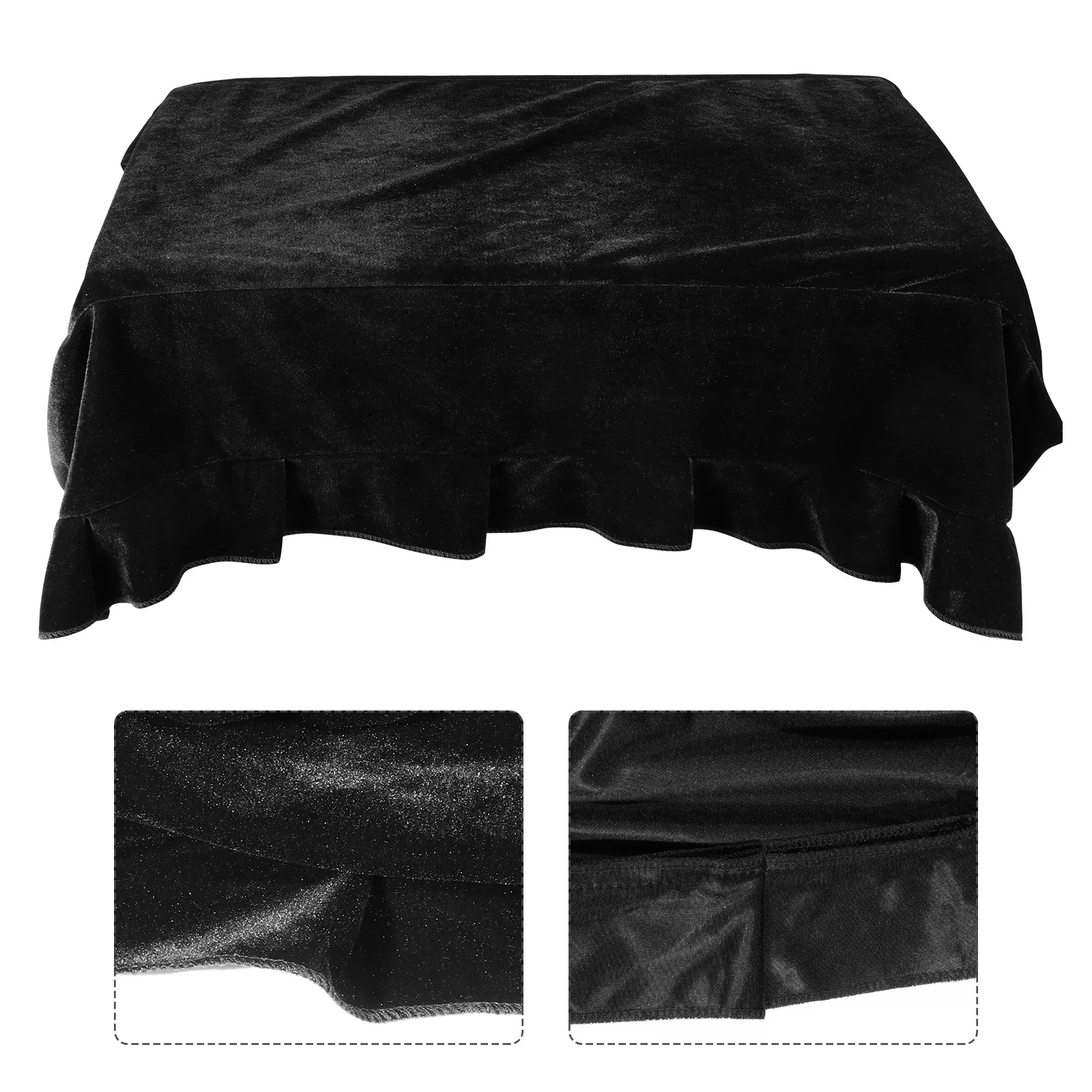 

Piano Stool Cover Seat Cushion Chair Dust Soft Bordered Protective Shield Bench Cloth