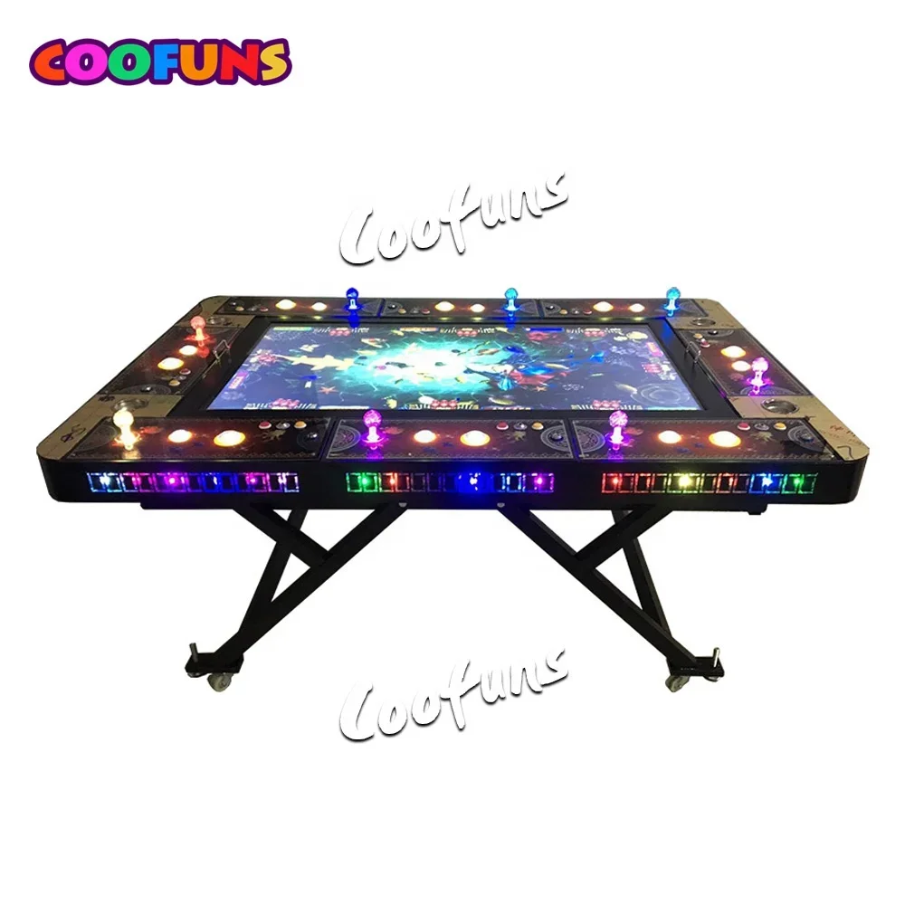 8 Players Folding Fish Table Shooting Arcade Fishing Game Machine with Ocean King Games