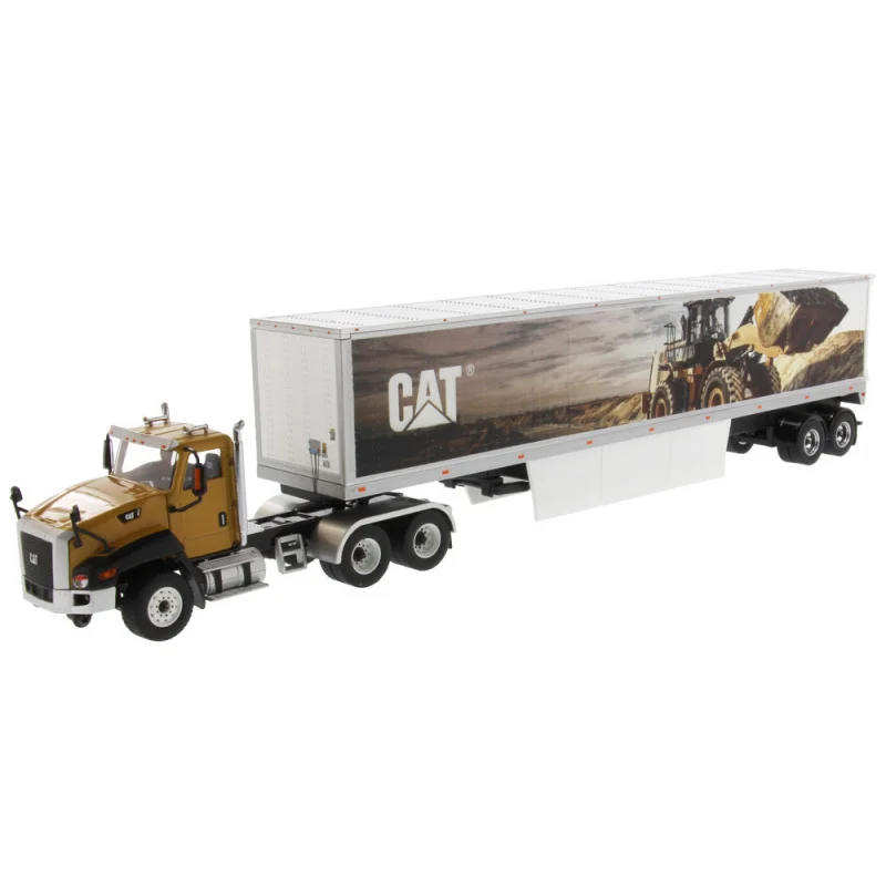 

DM 85666,Diecast Model Replica 1:50 Scale Cat CT660 Mural Trailers Carter Tractor Container Truck Vehicle Alloy Model