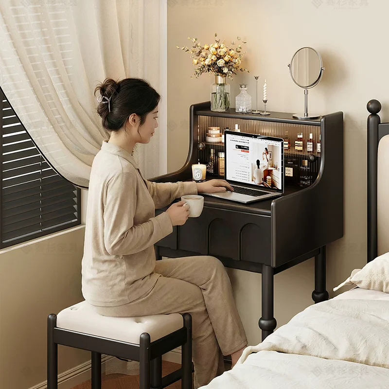 Cosmetics Luxury Vanity Table Mobile Living Room Girl Women Bedroom Storage Dressing Table Tall Penteadeira Trendy Furniture