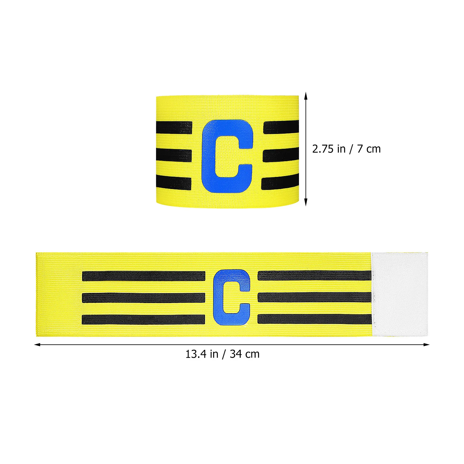 Brassards élastiques de capitaine de Football, 2 pièces, ajustement confortable, couleur vive, brassard de capitaine d'équipe de Football, bande de sport