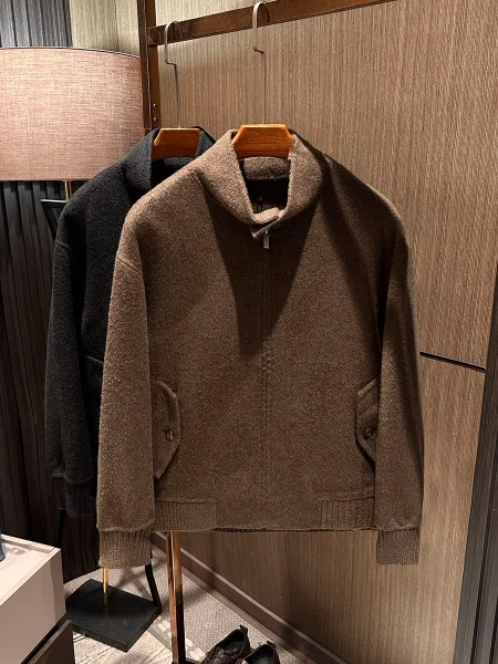 

Double-Sided Woolen Men's Jaet Stand Collar Busin Casual Sle Autumn Winter New Arrival High Quali Outerwear Coat