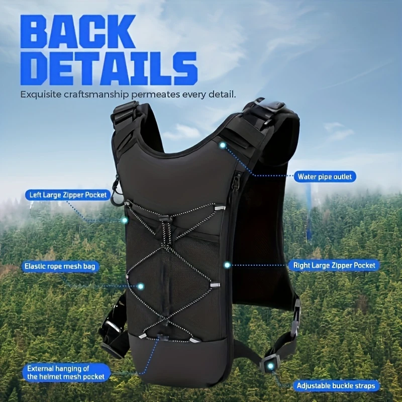 Lightweight Running Chest Pack Without Water Bladder Multifunctional Tactical Chest Bag For Hiking Outdoor Marathon Bicycle Race