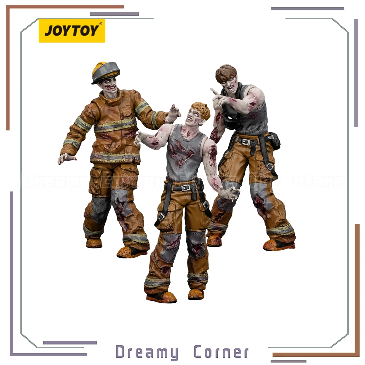 

【Pre-sale】JOYTOY Dark Source Zombie Figure Firefighters 1/25 Action Figure Toy Model Gift