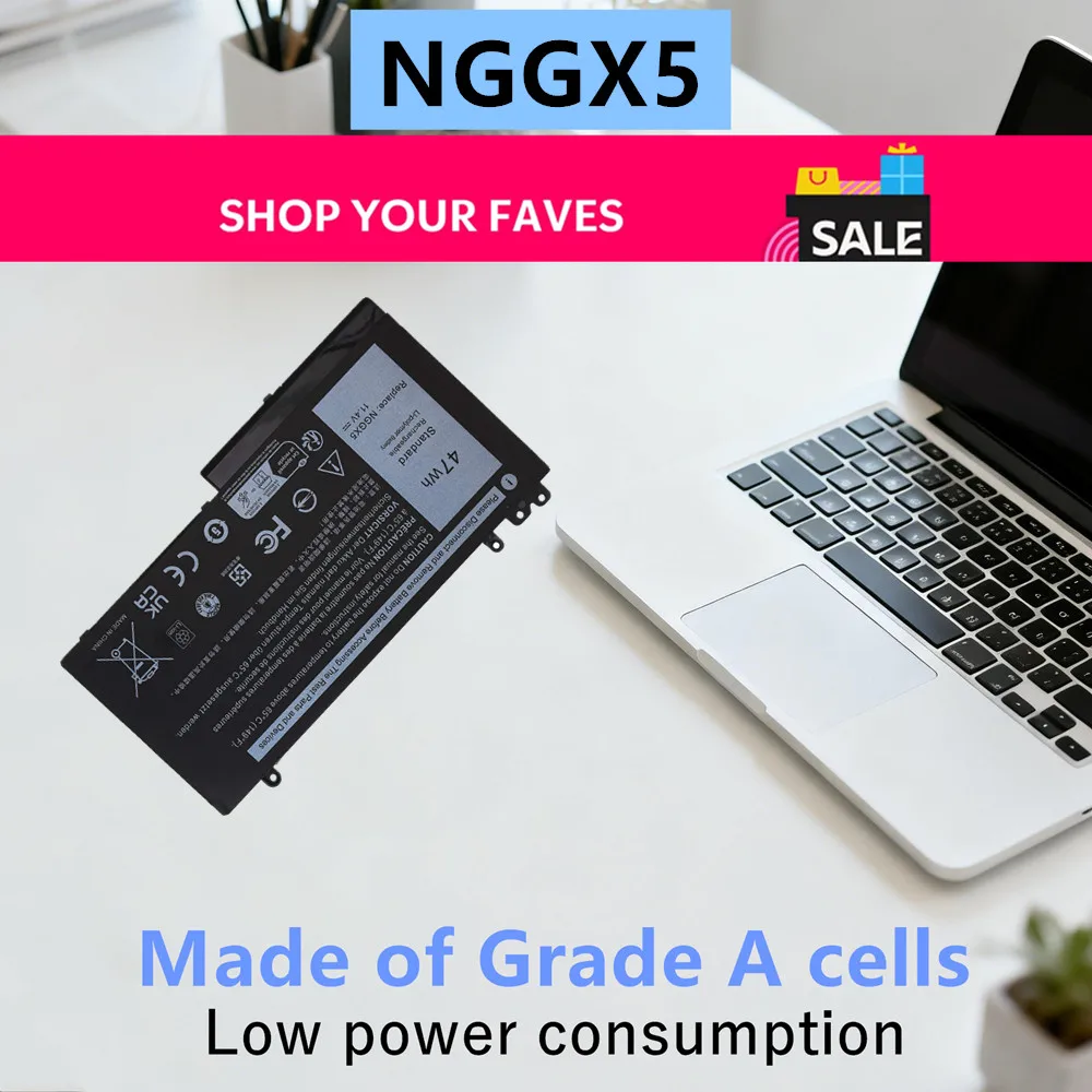 NGGX5 Battery For Dell Latitude E5470 E5570 for Precision 3510 JY8D6 RDRH9 E5570 M3510 6MT4T 7V69Y TXF9M 79VRK 07V69Y