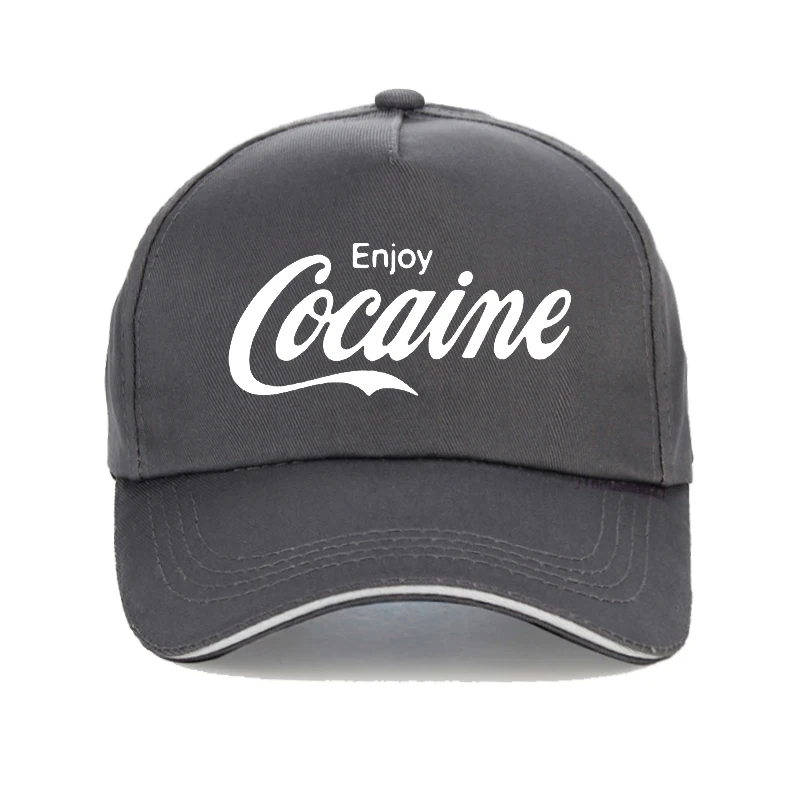 funny Enjoy Cocaine men cap Fashion women new summer sun hat Causal Unisex Outdoor Fishing hunting baseball caps