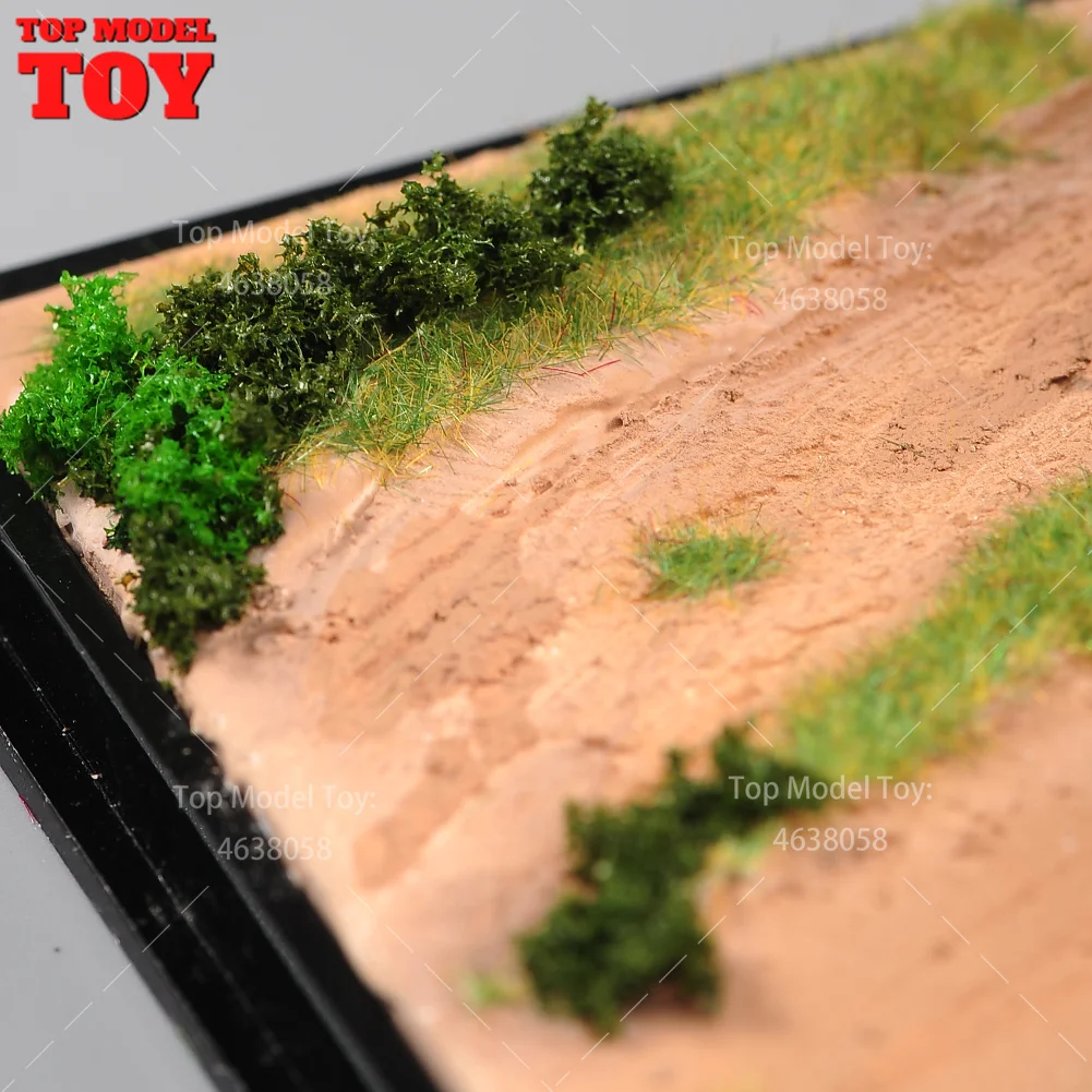 20X10cm Racing Wilderness Grassland Scene Platform with Glass Scene Model Suitable For 1/64 1/43 Car Miniature Diorama Figure