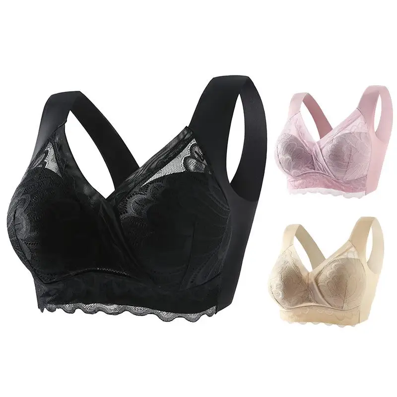 

Posture Correcting Bra Comfortable Soft Lace Top Bra Lifting Bras Support Bra Anti-Sagging Tank Top Elastic For Workouts Jogging