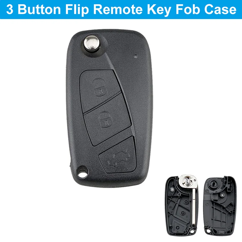 3 Button Remote Car Key Fob Case Shell SIP22 Car Key Fob Cover Housing Fit For Fiat Ducato Idea Punto Panda Stilo Bravo Grande