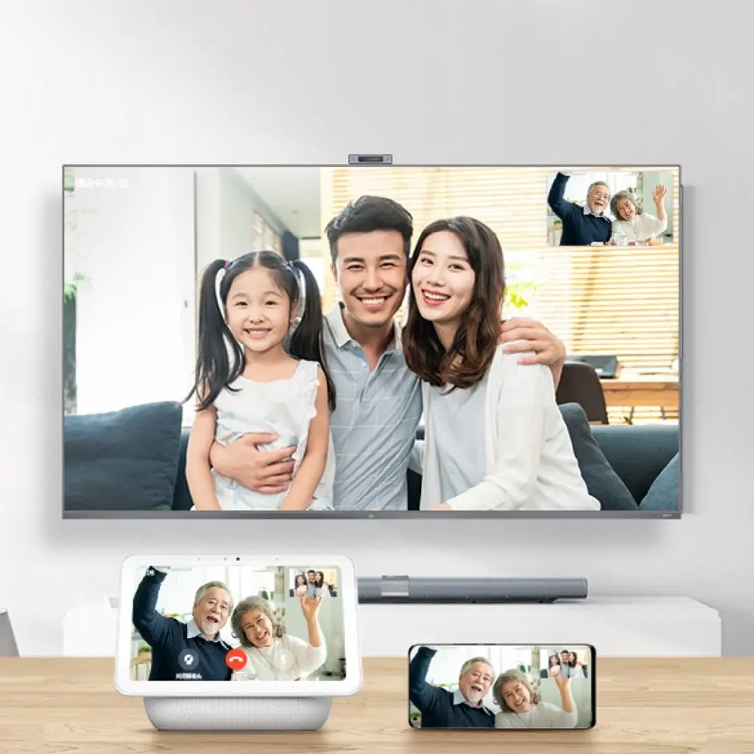 Xiaomi Mijia TV Camera Video 1080P HD Picture Quality Built-in Dual Microphone Mini Body Video Call Chat Smart Mi Phone / Speake