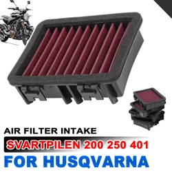 For Svartpilen 200 250 401 Vitpilen 401 2018-2020 Motorcycle Accessories Air Filter Intake Cleaner Air Element Cleaner