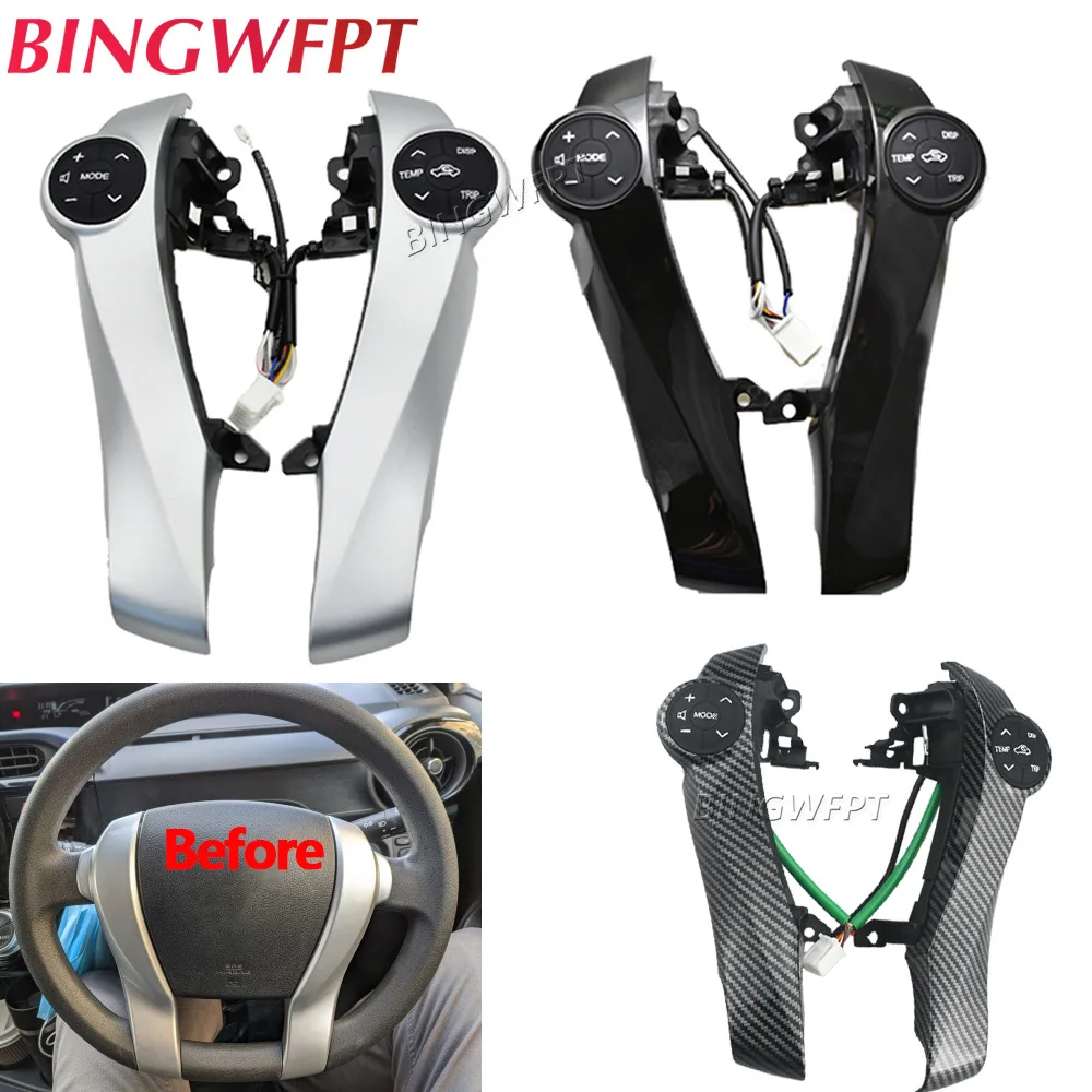 

Multifunction Steering Wheel Buttons Cruise Control Volume Adjustment for TOYOTA PRIUS C