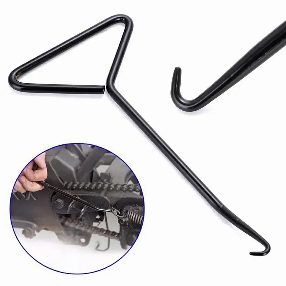 VERYUS 1 X Motorcycle Exhaust Pipe Spring Hook Puller Tool Exhaust Spring Hook T Shaped Handle Drum Brake Shoe Spring Side Stand