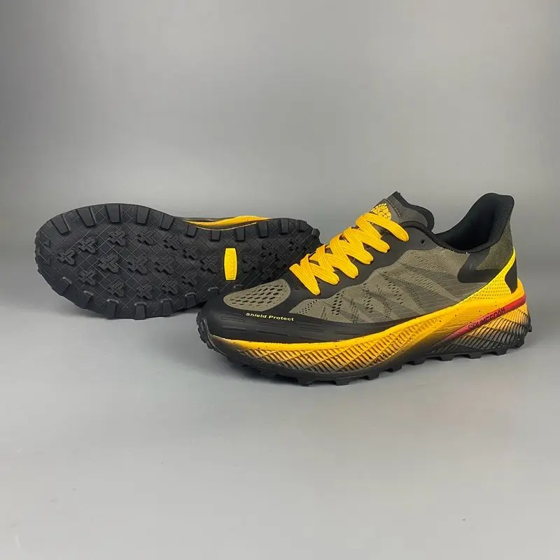 Mens Outdoor Hiking Shoes Lightweight Breathable Climbing Running Shoes Off-road Cushioned Sneakers Walking Boots