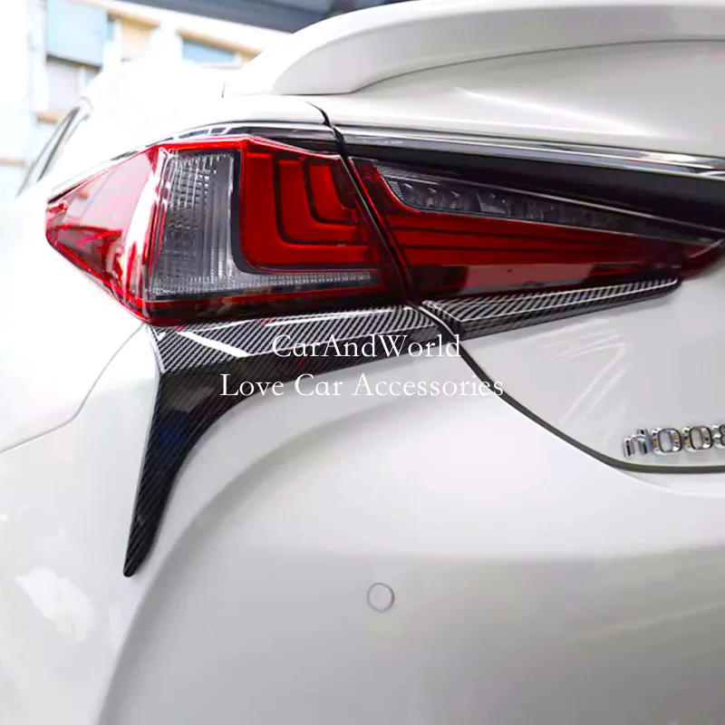 For Lexus ES ES200 ES250 ES300h ES350 2018-2021 2022 ​2023 2024 Car Sticker ABS Cover Frame Rear Tail Light Lamp Eyebrow Trims