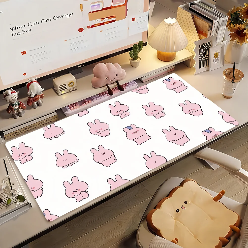 Cute Cartoon A- Asamimichan Mouse Pad Computer Laptop Rubber Non-slip Mouse Mat Mousepad Gamers Decoracion Desk Mat