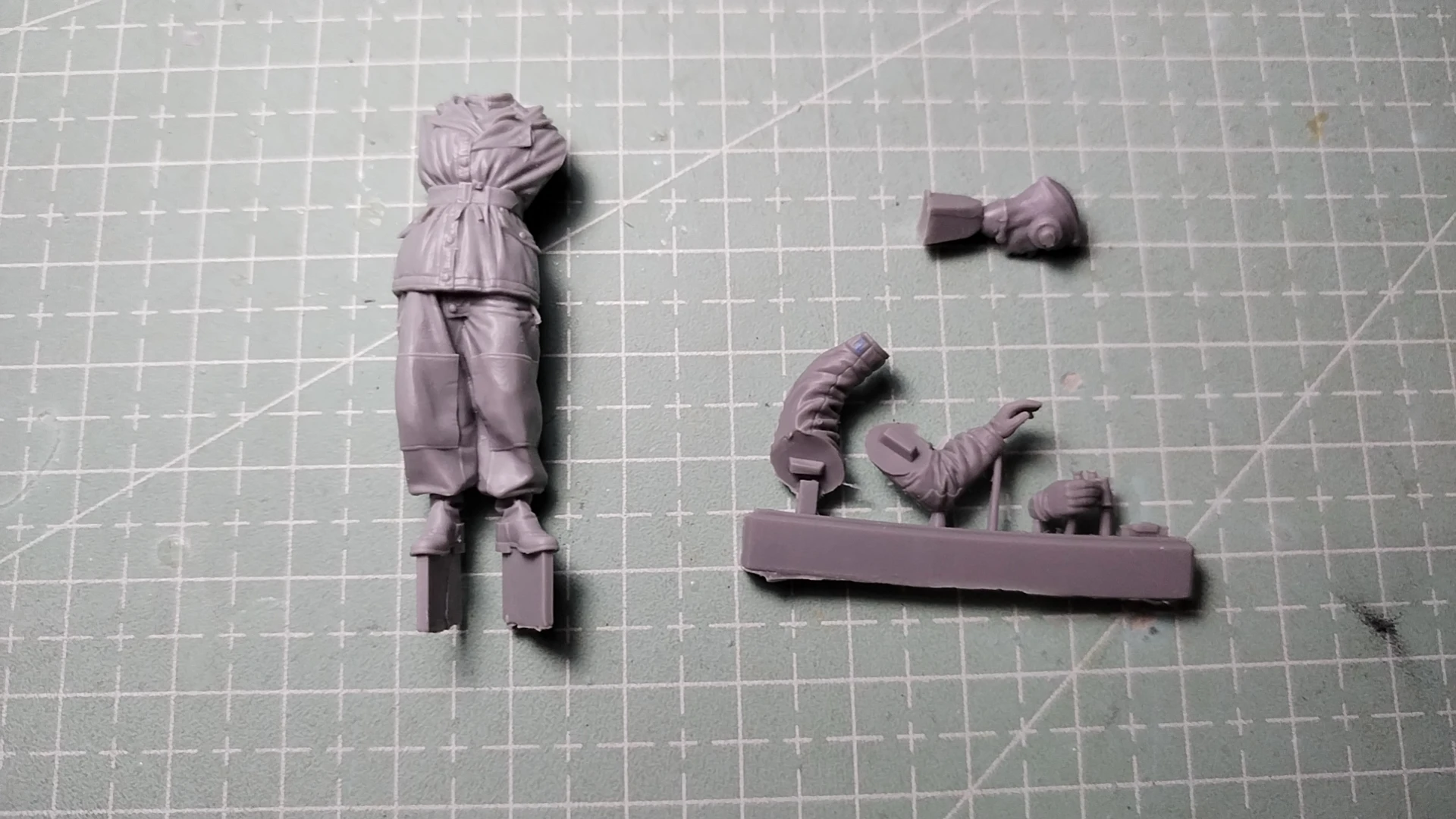 1/35 figura modello in resina GK, kit non assemblato e non verniciato