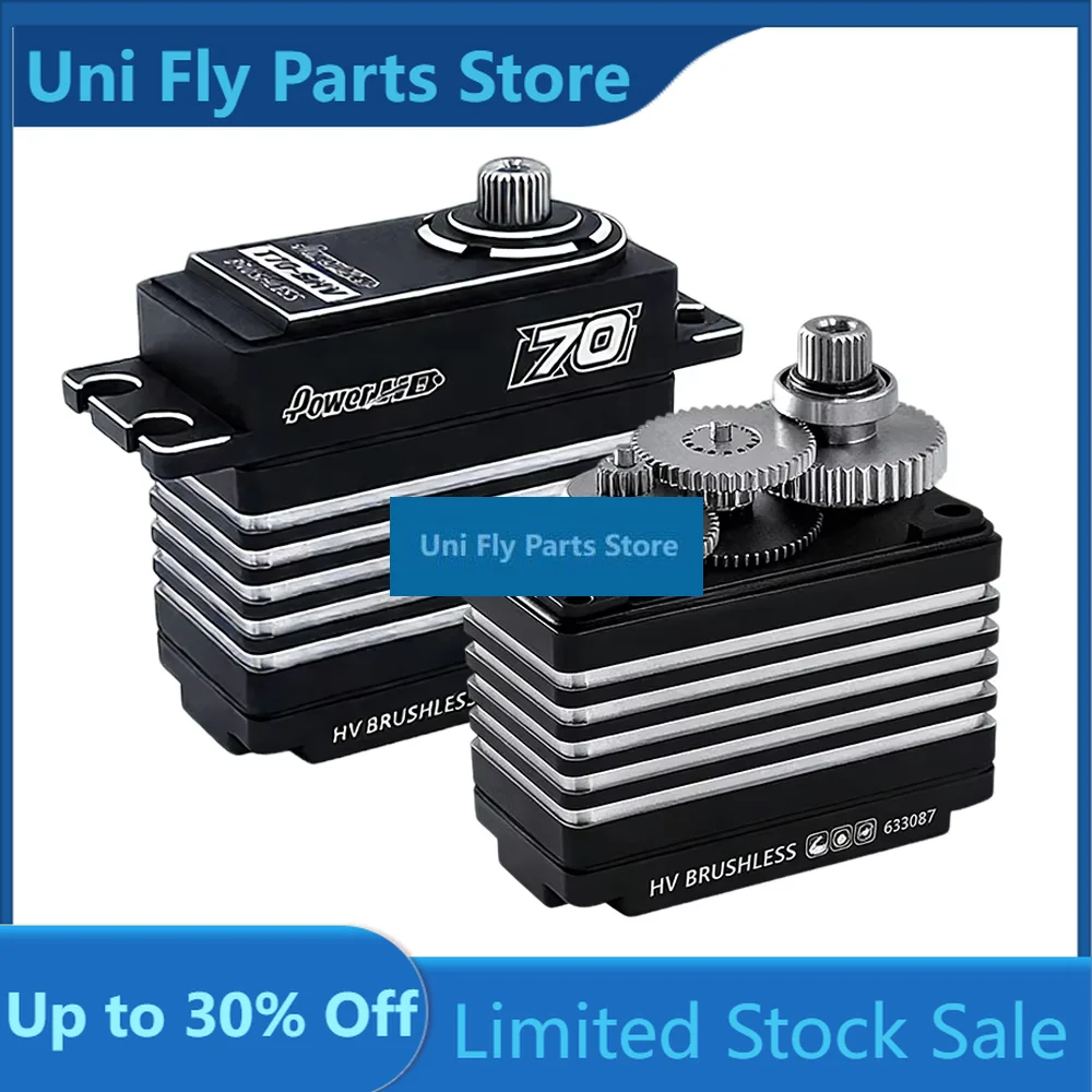 UniFly Power HD PowerHD T70-BHV T70BHV 6-8.4V 70kg Steel Gear Brushless Servo 40.7*20.5*38.7mm For Rc Model