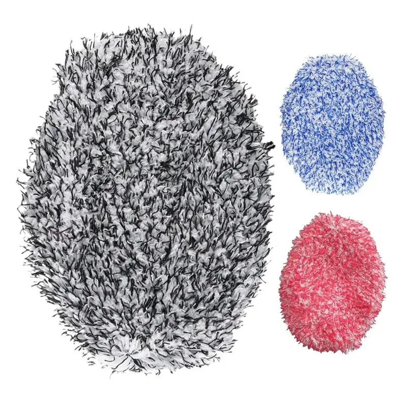 

microfiber car wash brush universal Soft Wash Replacement Head Machine Washable Brush Auto Reusable Wash Mop Cleaning brush