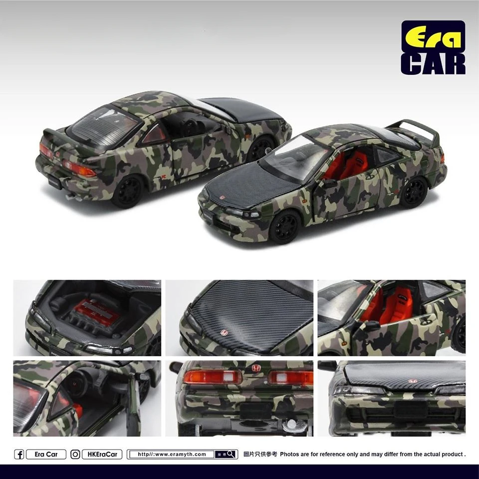 Era Car 1:64 Intergra Type-R DC2 Camoufage Green Diecast Model Car