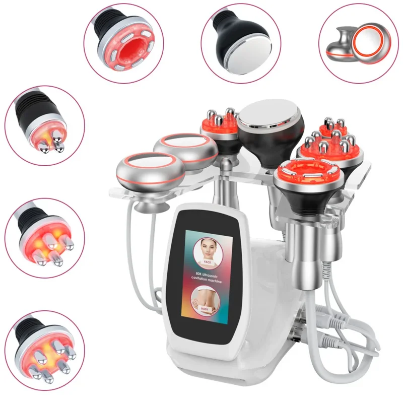 

6 in 1 Body Sculpting System RF 80K Cavitation Fat Reduction Machine Body Sculpting Device Skin Tightening Equipment